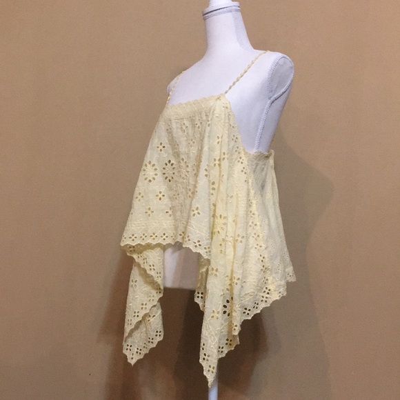 FREE PEOPLE🌼NEW ROMANTICS YELLOW TOP - Picture 3 of 8